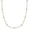 Station Bezel-Set Necklace in 14k Yellow Gold (0.33 ctw