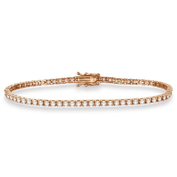 Eternity Diamond Tennis Bracelet 14k Rose Gold 3.00ctw: Eternity Diamond Tennis Bracelet 14k Rose Gold 3.00ctw -- CENTER STONE; Diamond CENTER STONE CLARITY; SI CENTER STONE COLOR; J-K CENTER STONE SETTING; Prong SIDE STONE CLARITY; SIDE STONE COLOR; SIDE 