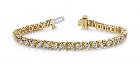 14K YELLOW GOLD .75 CTW G-H I1/I2 PRONG SET DIAMOND STR: 14K YELLOW GOLD .75 CTW G-H I1/I2 PRONG SET DIAMOND STRAND TENNIS BRACELET -- 14K YELLOW GOLD .75 CTW G-H I1/I2 PRONG SET DIAMOND STRAND TENNIS BRACELET #PAPPS23453v5