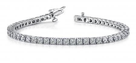 14K WHITE GOLD 2 CTW G-H I1/I2 CLASSIC FOUR PRONG TENNI: 14K WHITE GOLD 2 CTW G-H I1/I2 CLASSIC FOUR PRONG TENNIS BRACELET -- 14K WHITE GOLD 2 CTW G-H I1/I2 CLASSIC FOUR PRONG TENNIS BRACELET #PAPPS23422v5