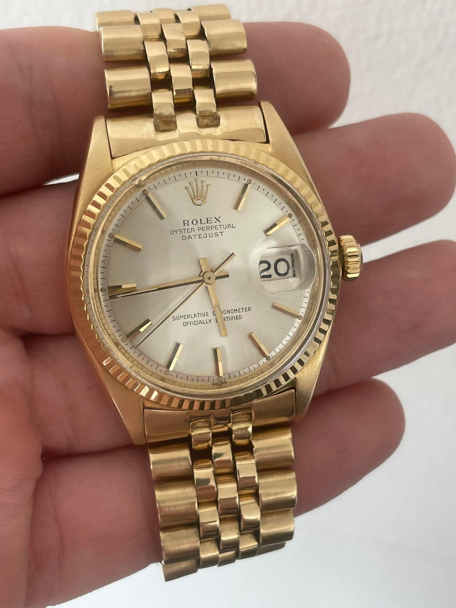 Used 18kt Gold Rolex DayDate comes with box and apprais: Used 18kt Gold Rolex DayDate comes with box and appraisals -- Used 18kt Gold Rolex DayDate comes with box and appraisals #PAPPS97696v7