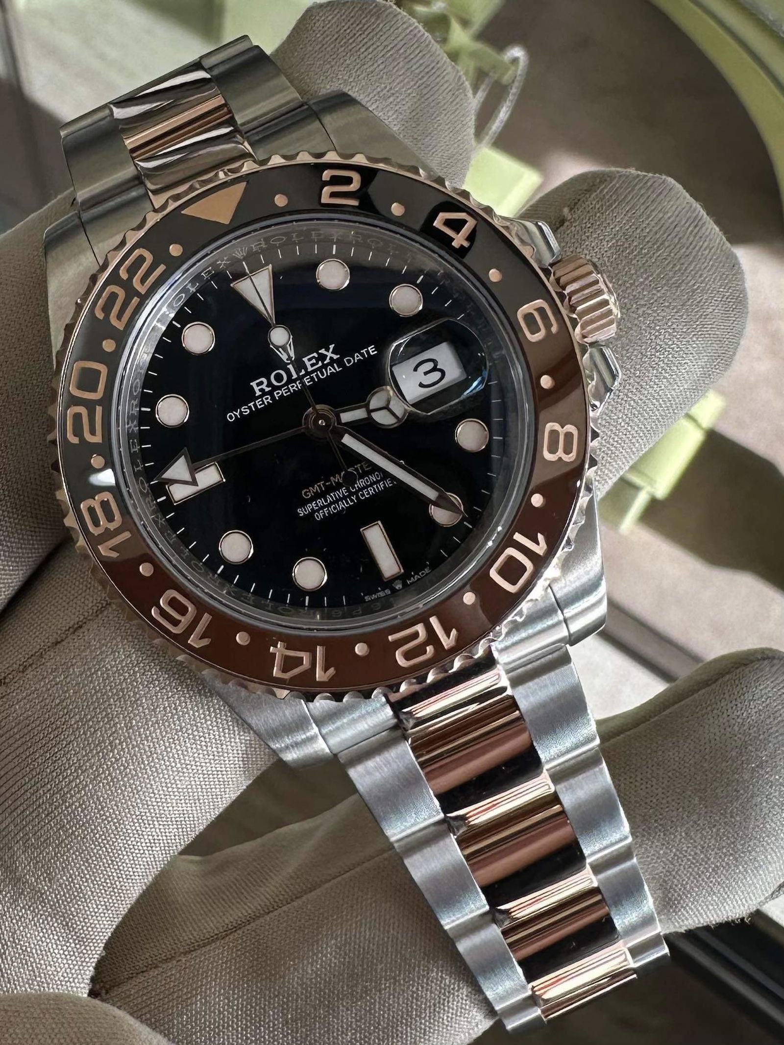 Brand New 2022 'Rootbeer' Rolex Comes with Box and Cert: Brand New 2022 'Rootbeer' Rolex Comes with Box and Certification -- Brand New 2022 'Rootbeer' Rolex Comes with Box and Certification #PAPPS94352v7
