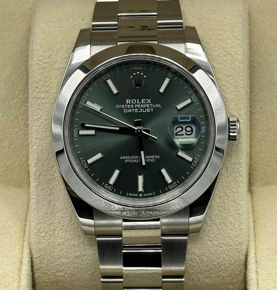 Brand New Rolex Ref 126300 41mm Green Dial Rolex Comes: Brand New Rolex Ref 126300 41mm Green Dial Rolex Comes with Box & Papers -- Brand New Rolex Ref 126300 41mm Rolex Comes with Box & Papers #PAPPS18276v8