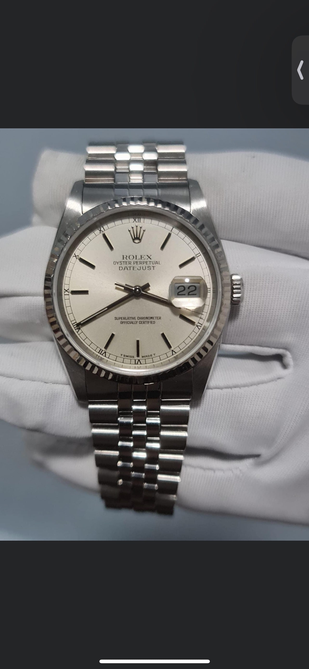 USED ROLEX 36 MM REF 126234 IN LIKE NEW CONDITION COMES: USED ROLEX 36 MM REF 126234 IN LIKE NEW CONDITION COMES WITH BOX & APPRAISAL -- USED ROLEX 36 MM REF 126234 IN LIKE NEW CONDITION COMES WITH BOX & APPRAISAL #PAPPS10644v8