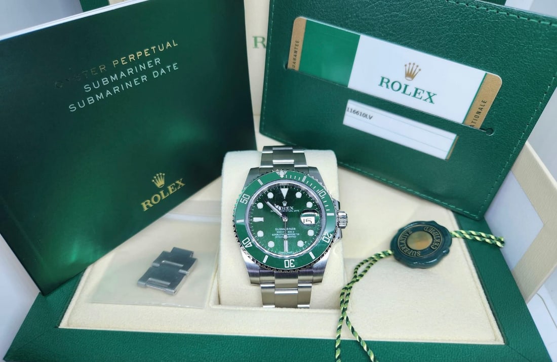 Rolex Hulk 116610LV Comes with Box & Papers: Rolex Hulk 116610LV Comes with Box & Papers -- Rolex Hulk 116610LV Comes with Box & Papers #PAPPS19791v8