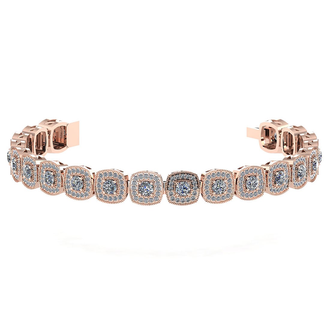 3.60 Ctw SI2/I1 Diamond Style Prong Set 18K Rose Gold T: 3.60 Ctw SI2/I1 Diamond Style Prong Set 18K Rose Gold Tennis Bracelet -- Center Stone Weight ; 2.00 Ctw ( Round Cut) Side Stone Weight : 1.60 Ctw (Round Cut ) Diamond Stone Color : White J-KDiamond St