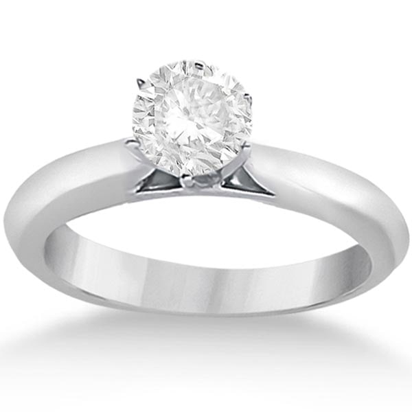 1.00 CTW Six-Prong Platinum Solitaire Engagement Ring Setting: 1.00 CTW Six-Prong Platinum Solitaire Engagement Ring Setting -- CENTER STONE; 1.00 CTW DIAMOND CENTER STONE CLARITY; I1/I2 CENTER STONE COLOR; I CENTER STONE SETTING; #PAPPS21236v3