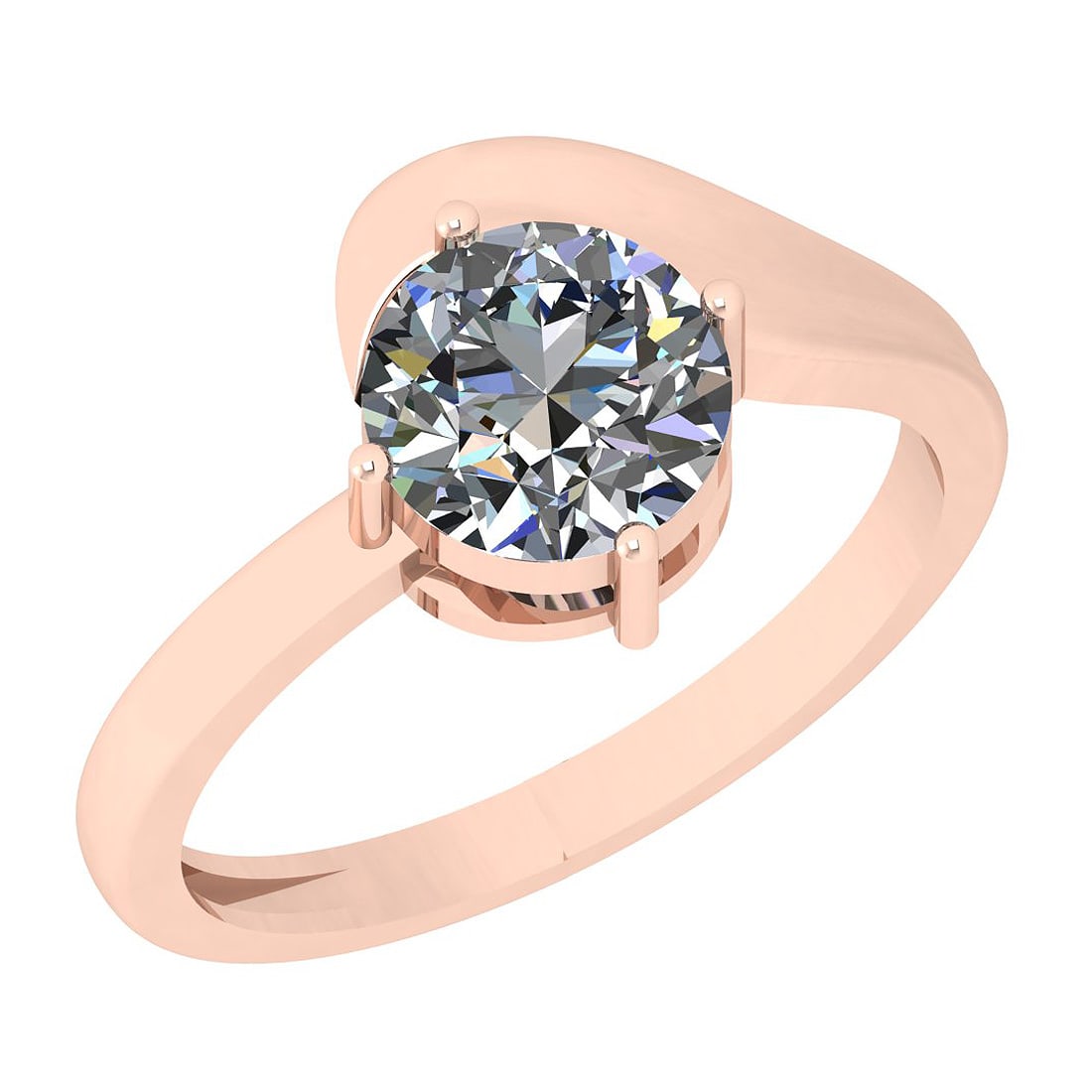 0.50 Ctw SI2/I1 Diamond 14K Rose Gold Solitaire Ring: 0.50 Ctw SI2/I1 Diamond 14K Rose Gold Solitaire Ring -- Center Weight : 0.50 Ctw (Round Cut ) Center Color : G-H Center Stone Clarity : SI2/I1 Center Stone Setting : Prong Metal Weight : Approx 2.80 G