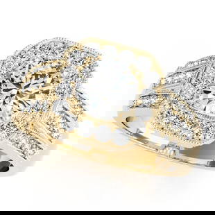 CERTIFIED 18K YELLOW GOLD 1.20 CTW J-K/VS-SI1 DIAMOND HALO ENGAGEMENT RING: CERTIFIED 18K YELLOW GOLD 1.20 CTW J-K/VS-SI1 DIAMOND HALO ENGAGEMENT RING -- CERTIFIED 18K YELLOW GOLD 1.20 CTW J-K/VS-SI1 DIAMOND HALO ENGAGEMENT RING (CENTER STONE DIAMOND .60 CTWW J-K/VS-SI1) plea