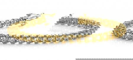 14KT YELLOW GOLD 1 CTW G-H VS2/SI1 WIDE LINK DIAMOND TENNIS BRACELET: 14KT YELLOW GOLD 1 CTW G-H VS2/SI1 WIDE LINK DIAMOND TENNIS BRACELET -- 14KT YELLOW GOLD 1 CTW G-H VS2/SI1 WIDE LINK DIAMOND TENNIS BRACELET #PAPPS20146v5