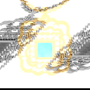 1.50 Ctw SI2/I1 Emerald and Diamond 14K Yellow Gold Pendant Necklace: 1.50 Ctw SI2/I1 Emerald and Diamond 14K Yellow Gold Pendant Necklace -- Center Diamond Weight :-: 1.25 Ctw ( Princess Cut) Color :-Emerald Center Stone Setting : Prong Side Diamond Weight Of Ctw 0.25