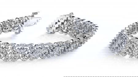 14KT WHITE GOLD 5 CTW G-H VS2/SI1 BLOSSOMING BEAUTY DIAMOND BRACELET: 14KT WHITE GOLD 5 CTW G-H VS2/SI1 BLOSSOMING BEAUTY DIAMOND BRACELET -- 14KT WHITE GOLD 5 CTW G-H VS2/SI1 BLOSSOMING BEAUTY DIAMOND BRACELET #PAPPS20183v5