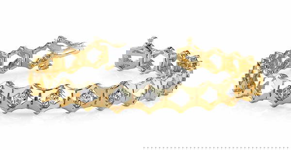 14KT YELLOW GOLD .25 CTW G-H VS2/SI1 DIAMONDS IN DIAMONDS BRACELET: 14KT YELLOW GOLD .25 CTW G-H VS2/SI1 DIAMONDS IN DIAMONDS BRACELET -- 14KT YELLOW GOLD .25 CTW G-H VS2/SI1 DIAMONDS IN DIAMONDS BRACELET #PAPPS20091v5