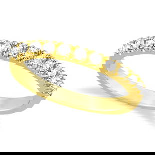 Diamond Stackable Ring Anniversary Band 14k Yellow Gold 0.50ctw: Diamond Stackable Ring Anniversary Band 14k Yellow Gold 0.50ctw -- CENTER STONE; Diamond CENTER STONE CLARITY; SI CENTER STONE COLOR; J-K CENTER STONE SETTING; Prong SIDE STONE CLARITY; SIDE STONE