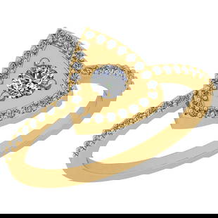 0.30 Ctw VS/SI1 Diamond 14K Yellow Gold Vintage Style Ring: 0.30 Ctw VS/SI1 Diamond 14K Yellow Gold Vintage Style Ring -- Center Weight : 0.10 Ctw ( 1 PSC ) Center Color : H-I Center Stone Clarity : VS/SI1 Center Stone Setting : Prong Side Stone Weight Of Ctw