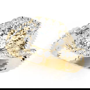 CERTIFIED 18K YELLOW GOLD 1.34 CTW J-K/VS-SI1 DIAMOND HALO ENGAGEMENT RING: CERTIFIED 18K YELLOW GOLD 1.34 CTW J-K/VS-SI1 DIAMOND HALO ENGAGEMENT RING -- CERTIFIED 18K YELLOW GOLD 1.34 CTW J-K/VS-SI1 DIAMOND HALO ENGAGEMENT RING (CENTER STONE DIAMOND .80 CTWW J-K/VS-SI1) plea