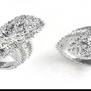 CERTIFIED PLATINUM 1.43 CTW J-K/VS-SI1 DIAMOND HALO ENGAGEMENT RING: CERTIFIED PLATINUM 1.43 CTW J-K/VS-SI1 DIAMOND HALO ENGAGEMENT RING -- CERTIFIED PLATINUM 1.43 CTW J-K/VS-SI1 DIAMOND HALO ENGAGEMENT RING (CENTER STONE DAIMOND .90 CTW J-K/VS-SI1) please request