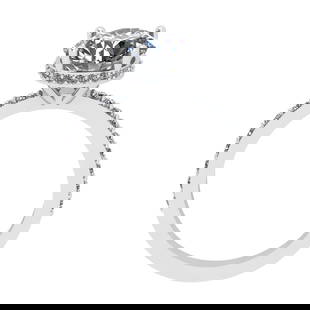 2.12 Ctw SI2/I1 Diamond 10k White Gold Wedding Ring: 2.12 Ctw SI2/I1 Diamond 10k White Gold Wedding Ring -- Center Diamond Weight : 1.80 Ctw (Round Cut) Center Diamond Color : J-K Center Stone Setting : Prong Center Stone Clarity : SI2/I1 Side Stone Wei