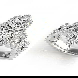 CERTIFIED PLATINUM 1.00 CTW J-K/VS-SI1 DIAMOND HALO ENGAGEMENT RING: CERTIFIED PLATINUM 1.00 CTW J-K/VS-SI1 DIAMOND HALO ENGAGEMENT RING -- CERTIFIED PLATINUM 1.00 CTW J-K/VS-SI1 DIAMOND HALO ENGAGEMENT RING (CENTER STONE DAIMOND .40 CTW J-K/VS-SI1) please request