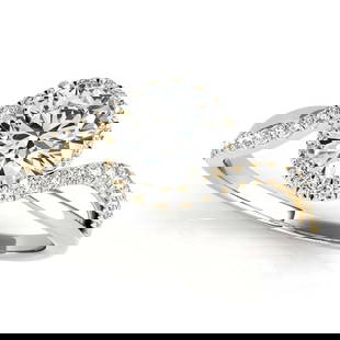 CERTIFIED TWO TONE GOLD 1.43 CTW J-K/VS-SI1 DIAMOND HALO ENGAGEMENT RING: CERTIFIED TWO TONE GOLD 1.43 CTW J-K/VS-SI1 DIAMOND HALO ENGAGEMENT RING -- CERTIFIED TWO TONE GOLD 1.43 CTW J-K/VS-SI1 DIAMOND HALO ENGAGEMENT RING (CENTER STONE DIAMOND 1.00 CTWW J-K/VS-SI1) please