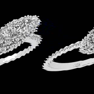 2.00 Ctw SI2/I1 Diamond 18K White Gold Engagement Ring: 2.00 Ctw SI2/I1 Diamond 18K White Gold Engagement Ring -- Center Diamond Weight :-: 0.90 Ctw ( Round Cut) Color :- G-H Clarity : SI2/I1 Center Stone Setting : Prong Side Diamond Weight Of Ctw 1.10 Ctw