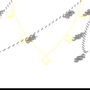 5.99 Ctw VS/SI1 Diamond 14K Yellow Gold Yard Necklace: 5.99 Ctw VS/SI1 Diamond 14K Yellow Gold Yard Necklace -- Center Weight : 5.00 Ctw (Oval Cut) Center Diamond Color : G-H Center Stone Setting : Prong Center Stone Clarity : SI2/I1 Side Stone Weight Of