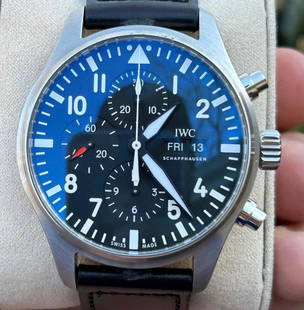 IWC Watch Comes with Box & Papers: IWC Watch Comes with Box & Papers -- IWC Watch Comes with Box & Papers #PAPPS18324v8