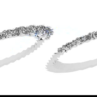 1.08 Ctw SI2/I1 Diamond 14K Yellow Gold Entity Band Ring: 1.08 Ctw SI2/I1 Diamond 14K Yellow Gold Entity Band Ring -- Total Diamond Weight : 1.08 Ctw ( Round Cut ) Diamond Color :- J-K Clarity : SI2/I1 Stone Setting : Prong Metal Weight : Approx 2.90 Gram