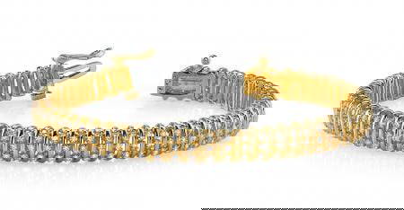 14K YELLOW GOLD 3 CTW G-H SI2/SI3 TRIPLE ILLUSION DIAMOND BRACELET: 14K YELLOW GOLD 3 CTW G-H SI2/SI3 TRIPLE ILLUSION DIAMOND BRACELET -- 14K YELLOW GOLD 3 CTW G-H SI2/SI3 TRIPLE ILLUSION DIAMOND BRACELET #PAPPS20057v5