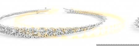 14K YELLOW GOLD 5 CTW G-H SI2/SI3 DIAMOND BRACELET: 14K YELLOW GOLD 5 CTW G-H SI2/SI3 DIAMOND BRACELET -- 14K YELLOW GOLD 5 CTW G-H SI2/SI3 DIAMOND BRACELET #PAPPS19999v5