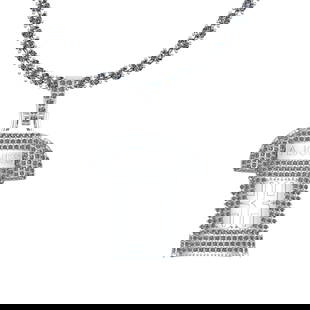 4.62 Ctw SI2/I1 Diamond 14K White Gold Cricket theme pendant necklace: 4.62 Ctw SI2/I1 Diamond 14K White Gold Cricket theme pendant necklace -- Total Diamond Weight : 4.62 Ctw (Round cut) Center Diamond Color :- J-K Center Clarity : SI2/I1 Stone Setting : Prong Metal