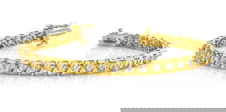 14KT YELLOW GOLD 1 CTW G-H SI2/SI3 Z LINK PRONG SET DIAMOND TENNIS BRACELET: 14KT YELLOW GOLD 1 CTW G-H SI2/SI3 Z LINK PRONG SET DIAMOND TENNIS BRACELET -- 14KT YELLOW GOLD 1 CTW G-H SI2/SI3 Z LINK PRONG SET DIAMOND TENNIS BRACELET #PAPPS20257v5