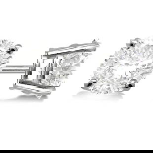 0.50ctw. 4-Prong Basket Diamond Stud Earrings 14kt White Gold J-K, SI1-SI2: 0.50ctw. 4-Prong Basket Diamond Stud Earrings 14kt White Gold J-K, SI1-SI2 -- CENTER STONE; Diamond CENTER STONE CLARITY; SI1-SI2 CENTER STONE COLOR; J-K CENTER STONE SETTING; Prong SIDE STONE CLARITY