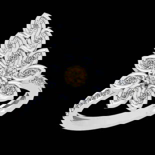 1.01 Ctw Gia certified Natural Fancy Yellow And White Diamond 14K White Gold Wedding Ring: 1.01 Ctw Gia certified Natural Fancy Yellow And White Diamond 14K White Gold Wedding Ring -- Gia certified Color Diamond Weight : 0.71 Ctw (Cushion Cut ) Gia certified Center Diamond Color : Natural F