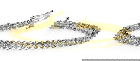 14K YELLOW GOLD 3 CTW G-H I1/I2 CLASSIC 2 PRONG DIAMOND TENNIS BRACELET: 14K YELLOW GOLD 3 CTW G-H I1/I2 CLASSIC 2 PRONG DIAMOND TENNIS BRACELET -- 14K YELLOW GOLD 3 CTW G-H I1/I2 CLASSIC 2 PRONG DIAMOND TENNIS BRACELET #PAPPS23391v5