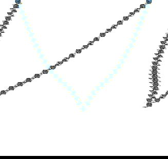 4.66 Ctw i2/i3 Treated Fancy Blue Diamond 14K Yellow Gold Necklace: 4.66 Ctw i2/i3 Treated Fancy Blue Diamond 14K Yellow Gold Necklace -- Center Diamond Weight : 4.66 Ctw ( Round cut) Center Diamond Color : Treated Fancy Blue Dimaond Center Clarity : i2/i3 Center Ston