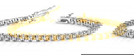 14KT YELLOW GOLD 3 CTW G-H SI2/SI3 DOUBLE CURVE LINK DIAMOND TENNIS BRACELET: 14KT YELLOW GOLD 3 CTW G-H SI2/SI3 DOUBLE CURVE LINK DIAMOND TENNIS BRACELET -- 14KT YELLOW GOLD 3 CTW G-H SI2/SI3 DOUBLE CURVE LINK DIAMOND TENNIS BRACELET #PAPPS20273v5