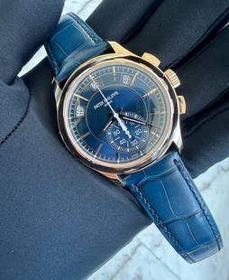 BRAND NEW BLUE PATEK PHILIPPE CHRONOGRAGH ANNUAL CALENDER COMES WITH BOX AND PAPERS: BRAND NEW BLUE PATEK PHILIPPE CHRONOGRAGH ANNUAL CALENDER COMES WITH BOX AND PAPERS -- BRAND NEW BLUE PATEK PHILIPPE CHRONOGRAGH ANNUAL CALENDER COMES WITH BOX AND PAPERS #PAPPS15623v8