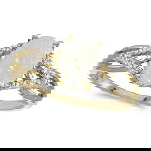 Oval Opal and Diamond Cocktail Ring 14K Yellow Gold 0.70ctw: Oval Opal and Diamond Cocktail Ring 14K Yellow Gold 0.70ctw -- CENTER STONE; Opal CENTER STONE CLARITY; CENTER STONE COLOR; CENTER STONE SETTING; Prong SIDE STONE CLARITY; SI SIDE STONE COLOR; I-J