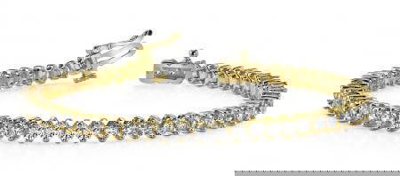 14K YELLOW GOLD 3 CTW G-H SI2/SI3 CLASSIC 2 PRONG DIAMOND TENNIS BRACELET: 14K YELLOW GOLD 3 CTW G-H SI2/SI3 CLASSIC 2 PRONG DIAMOND TENNIS BRACELET -- 14K YELLOW GOLD 3 CTW G-H SI2/SI3 CLASSIC 2 PRONG DIAMOND TENNIS BRACELET #PAPPS20011v5