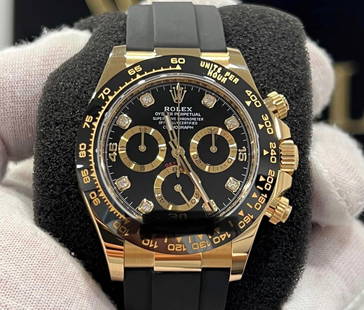 New Rolex Daytona Factory Diamond Dial on Oysterflex Comes with Box & Papers: New Rolex Daytona Factory Diamond Dial on Oysterflex Comes with Box & Papers -- New Rolex Daytona Factory Diamond Dial on Oysterflex Comes with Box & Papers #PAPPS15921v8