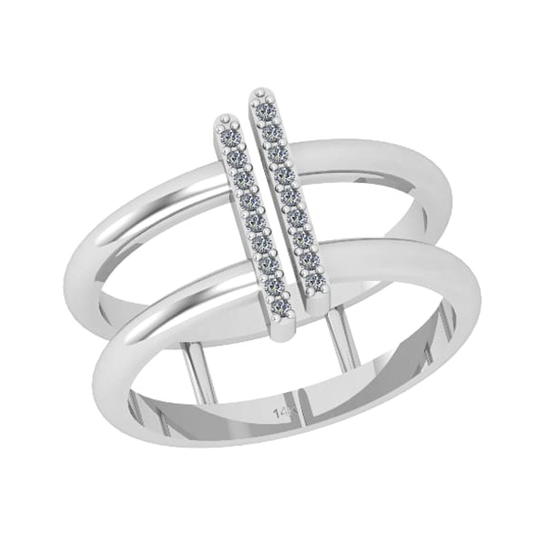 0.10 Ctw SI2/I1 Diamond 14K White Gold Eternity Band Ring: 0.10 Ctw SI2/I1 Diamond 14K White Gold Eternity Band Ring -- Total Diamond Weight : 0.10 Ctw (Round Cut) Color : J-K Setting : Prong Stone Clarity : SI2/I1 Metal Weight : Approx 4.00 Gram 14K White Go