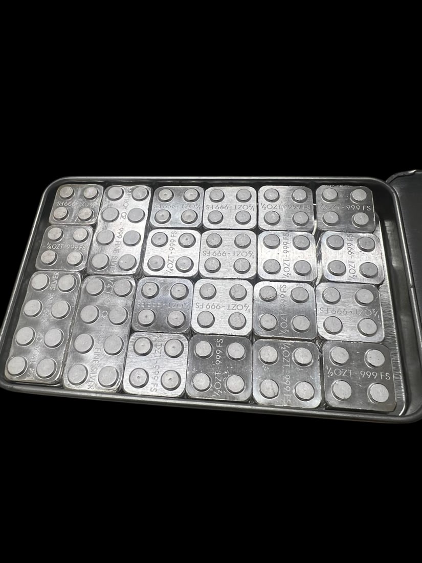 12 oz Silver Building Block Bars - 40-Piece Accessory Set: 12 oz Silver Building Block Bars - 40-Piece Accessory Set -- 12 oz Silver Building Block Bars - 40-Piece Accessory Set #PAPPS65115v15