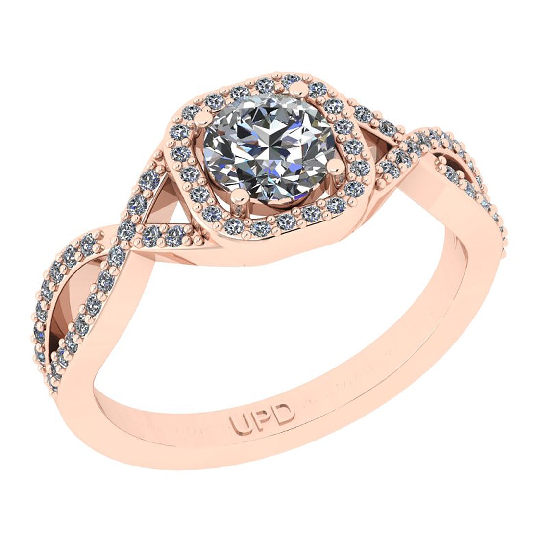 0.80 Ctw SI2/I1 Gia Certified Center Diamond 14K Rose Gold Engagement Halo: Center Diamond Weight : 0.50 Ctw ( Round Cut GIA Certified ) Center Diamond Color :-J-K Center Stone Setting : Prong Center Clarity : SI2/I1 Side Stone Weight Of Ctw 0.30 Ctw Side Stone Color : J-K St
