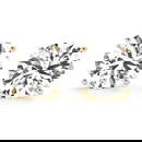 CERTIFIED 1 CTW ROUND D/VS1 DIAMOND SOLITAIRE EARRINGS IN 14K YELLOW GOLD