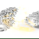 Certified 1.45 Ctw SI2/I1 Diamond 14K Yellow Gold Engagement Halo Ring
