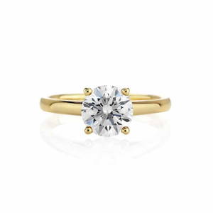 Certified 0.52 CTW Round Diamond Solitaire 14k Ring D/SI3