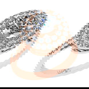 2.39 Ctw SI2/I1 Gia Certified Center Diamond 14K Rose Gold Engagement Halo: Center Diamond Weight : 1.25 Ctw ( Round Cut GIA Certified ) Center Diamond Color :-J-K Center Stone Setting : Prong Center Clarity : SI2/I1 Side Stone Weight Of Ctw 1.14 Ctw Side Stone Color : J-K