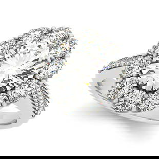 Certified 1.65 Ctw SI2/I1 Diamond 14K White Gold Wedding Halo Ring: Center Diamond Approx Weight: 1.25 Ctw (Round Cut) Center Color: J-K Center Stone Clarity: SI2/I1 Center Stone Setting: Prong Side Stone 0.40 Ctw Side Stone Color: J-K Stone Clarity: SI2/I1 Stone
