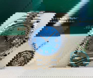 Rolex Oysterperpetual Datejust 41mm Blue Roman Dial Jubileee Comes With Box: Rolex Oysterperpetual Datejust 41mm Blue Roman Dial Jubileee Comes With Box & Papers #PAPPS23461v15